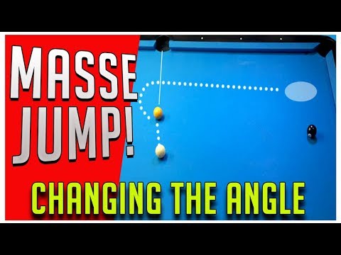 Pool Lessons - The Masse Jump - Change the path of the Cue Ball!