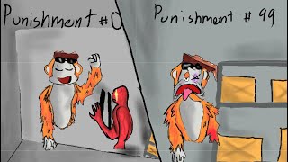 Everytime I die, we get a punishment in scary baboon!