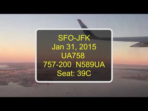 Moderate Turbulence over the Rockies, on UA758, SFO-JFK.