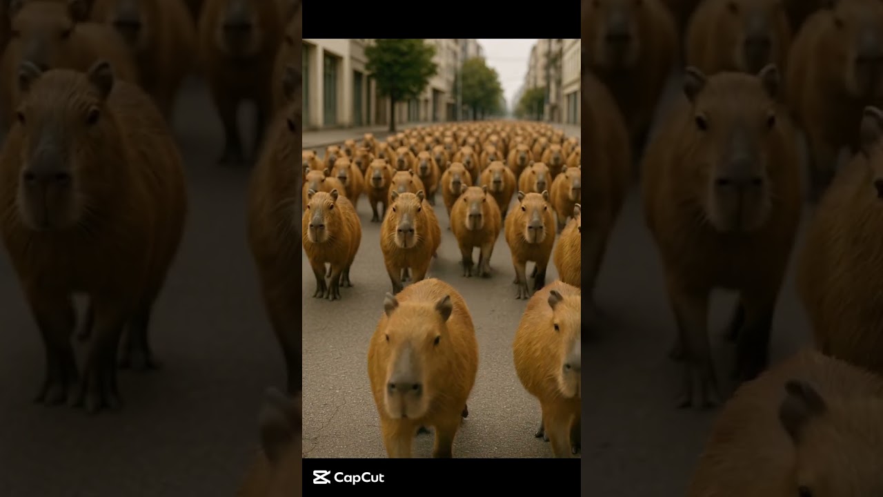 capybaras transform! #capybara #ai #cute  #funny