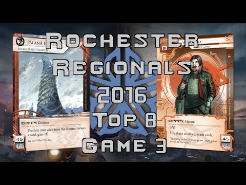 Netrunner Rochester Regionals 2016 - Top 8 Game 3 - Pālanā vs Whizzard