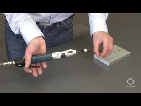 Pneumatisches Einbauwerkzeug Typ P-S 412 – Einbau eines HELICOIL® Plus Free Running Gewindeeinsatzes