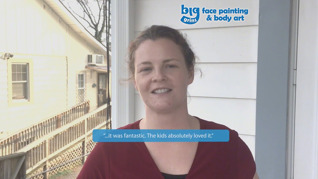 Promotional video thumbnail 4 for Big Grins Face Painting & Body Art