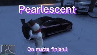 How to get Pearlescent on Matte finish! GTA 5 online