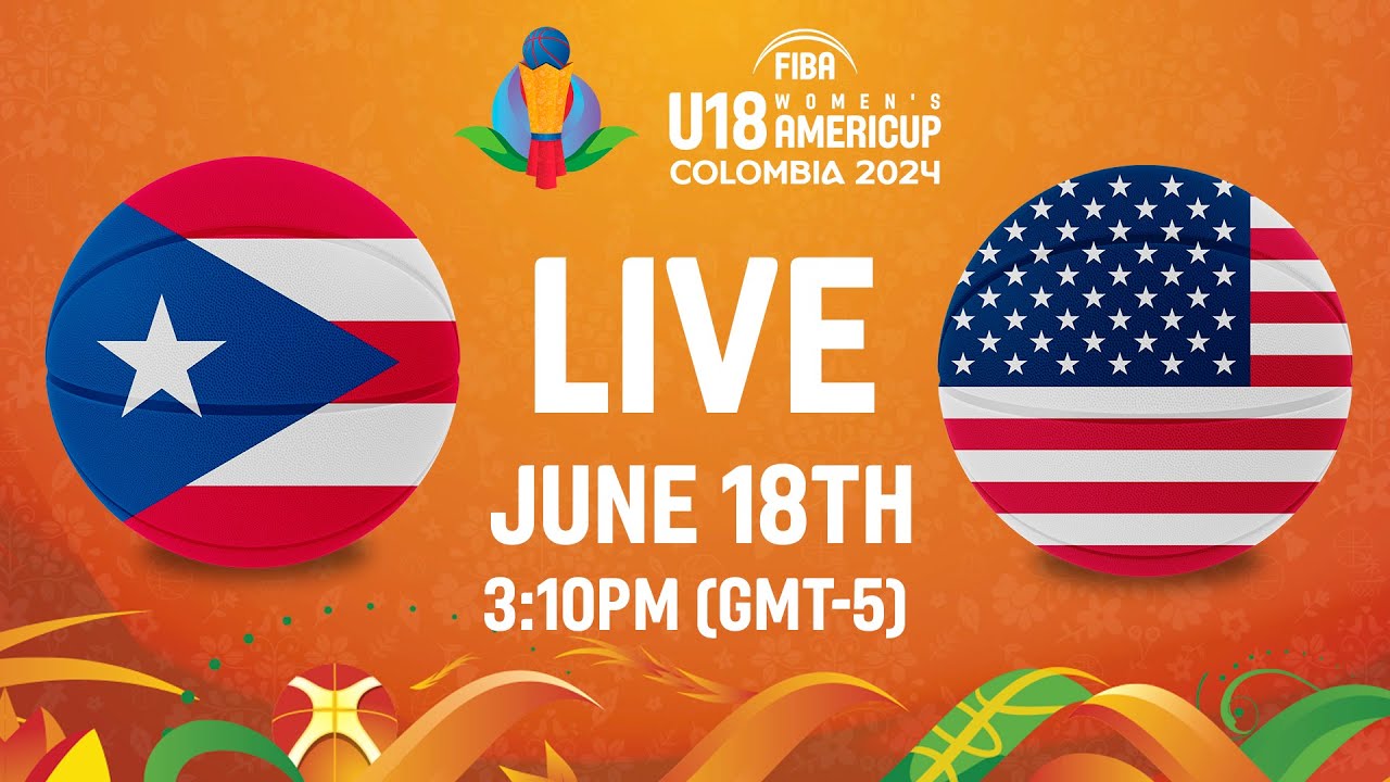 Puerto Rico vs Estados Unidos Fase de Grupos FIBA U18 Women's Puerto Rico vs Estados Unidos Fase de Grupos FIBA U18 Women's