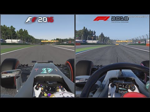 F1 2016 vs F1 2018 - Hockenheimring Comparison
