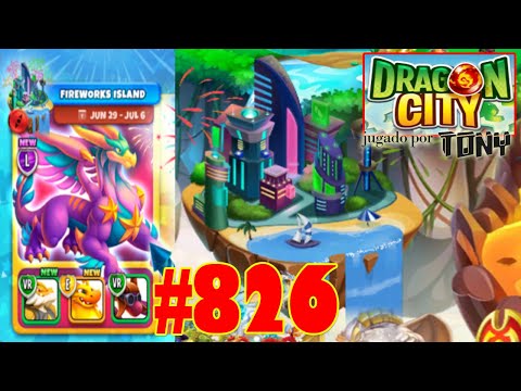 Dragon City "Capítulo 826 - El 4 de julio: la Isla de los Fuegos artificiales" por Tony