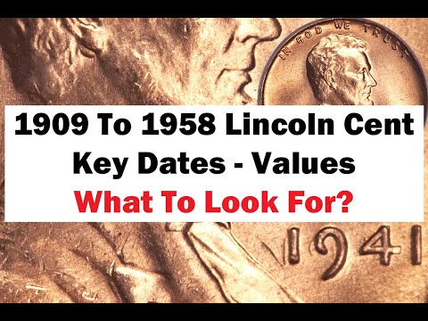 Cherry Pickers Key Dates For 1909 To 1958 Lincoln Cent Pennies