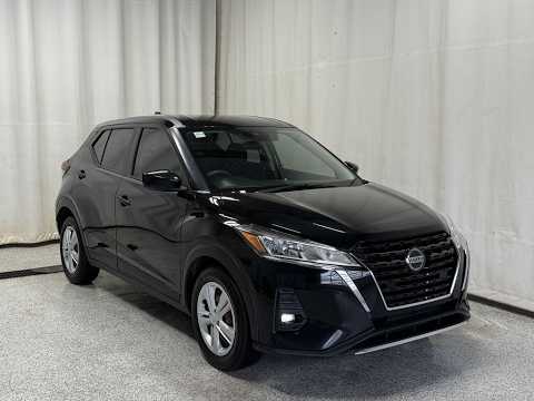 2021 Nissan Kicks S FWD in Black for sale at Park Mazda in Sherwood Park, AB