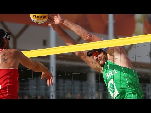 Alison/Bruno (BRA) vs. Doppler/Horst (AUT) – Apeldoorn Herren-Weltmeisterschaft 2015