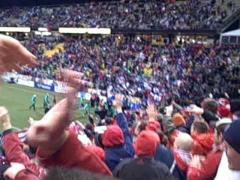 USA v. Mexico WCQ final whistle and postgame 2-11-09