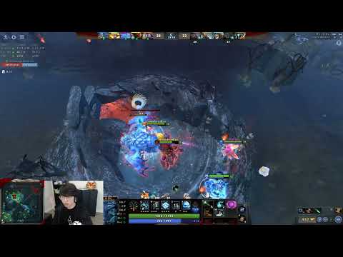 "Roshan hits lich shard, is that a bug?" - Dubu