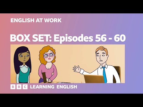 BOX SET: English at Work - episodes 56-60. Improve your business English vocabulary and speaking!