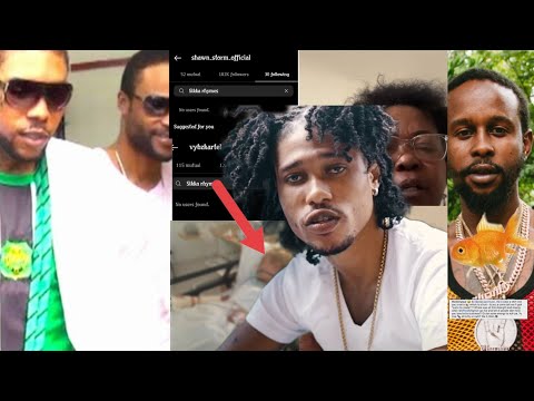 Vybz kartel and shawn storm cut off sikka rhymes because him be@t up him ex wife| popcaan a fish?