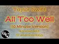 All Too Well (10 Minute Version) - Taylor Swift Instrumental Lower Higher Male Original Key