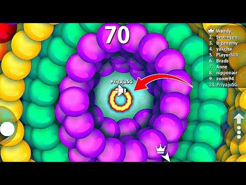 WOW ! I FOUND CUTE STUCK SNAKE FREEZER SNAKES MIDDLE 🐍 BEST EPIC SNAKE IO GAMEPLAY #417