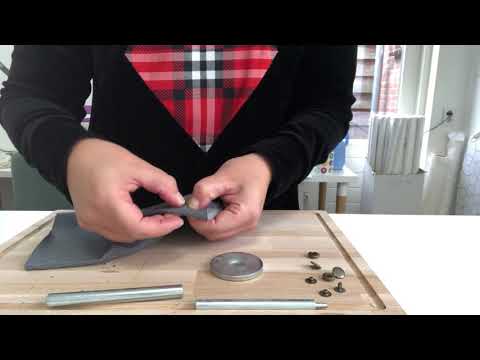 Drukknopen inslaan 12mm