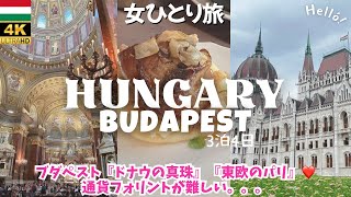 【ハンガリー旅行🇭🇺ブダペスト観光】治安良くて物価安い?!フォアグラ絶品😋ヨーロッパ女ひとり旅vlog