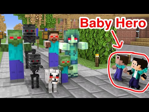 Baby Herobrine Rescue Friends From Evil - Minecraft Animation