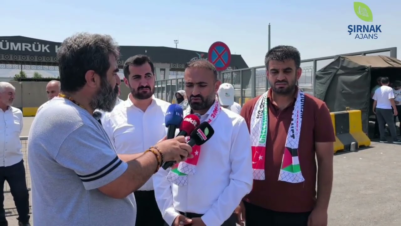 Habur’da Filistin konvoyundan ortak mesaj “Bu bitiş değil, başlangıç”