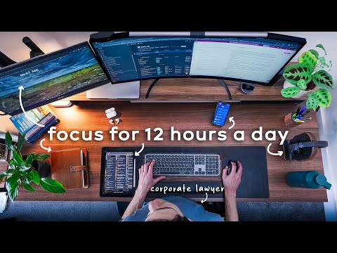 Why I'm able to work 12 hours a day with 100% focus (Corporate Lawyer Explains)