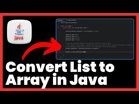 Convert List To Array In Java