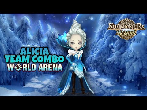 Alicia Team Combo in World Arena - Summoners War