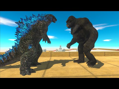 KING KONG vs HULK GORO vs GODZILLA DEATH CLIMB - Animal Revolt Battle Simulator
