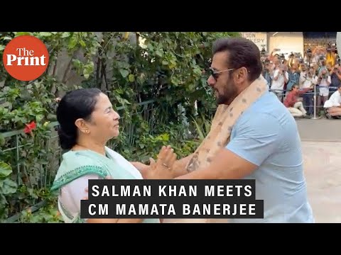 Watch: Salman Khan meets West Bengal CM Mamata Banerjee at the latter's residence in Kolkata