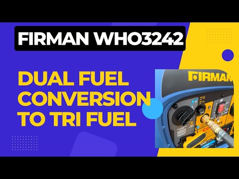 ADD Natural Gas to your Duel Fuel Firman WHO3242 Generator