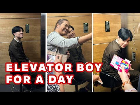 Elevator Boy For A Day by Paulo Avelino (Prank)