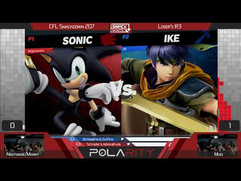 CFL Smackdown 207 Ultimate - Manny (Sonic) vs Mugi (Ike) - Losers R3 Top 16