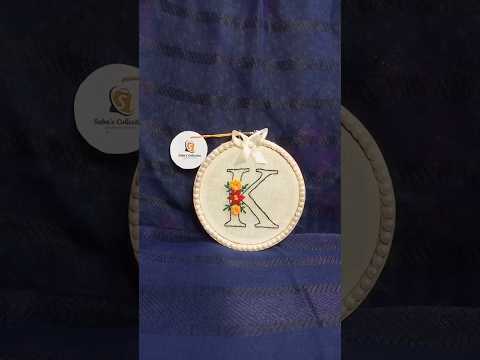 K Letter Embroidery Hoop #shorts #scstudio #embroideryhoop
