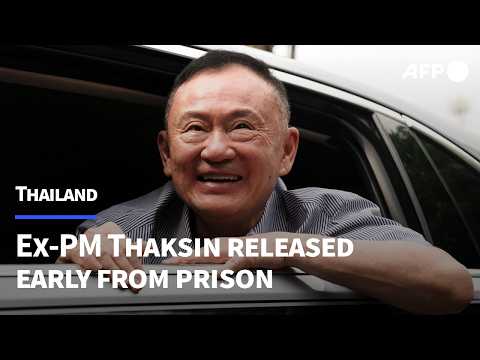 Video Thumbnail: Thailand's ex-PM Thaksin released early from prison | AFP