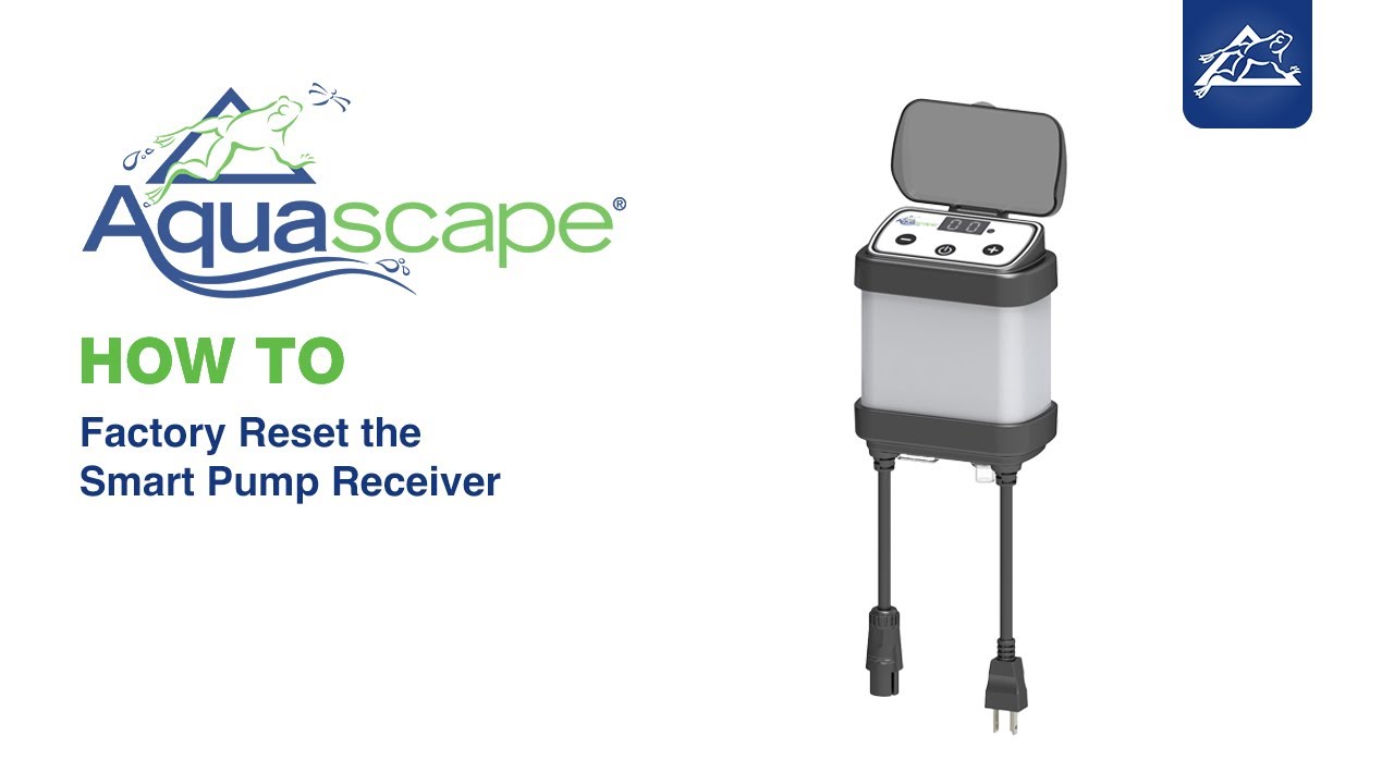 Aquscape How to Factory Reset the Smart Pump Receiver