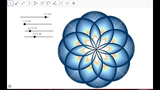Çiçek Fraktalı (Flower fractal in Geogebra)