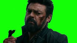Butcher cracking open...something with his crowbar — The Boys s5e8 green screen