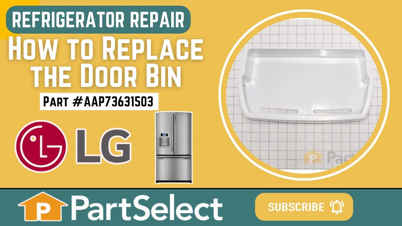 Replacing the Refrigerator Door Bin