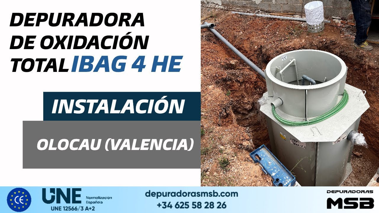 Instalación depuradora de oxidación total | iBag 4HE | Olocau (Valencia)