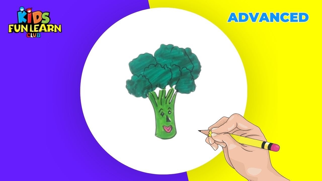 How to Draw a Cute Broccoli