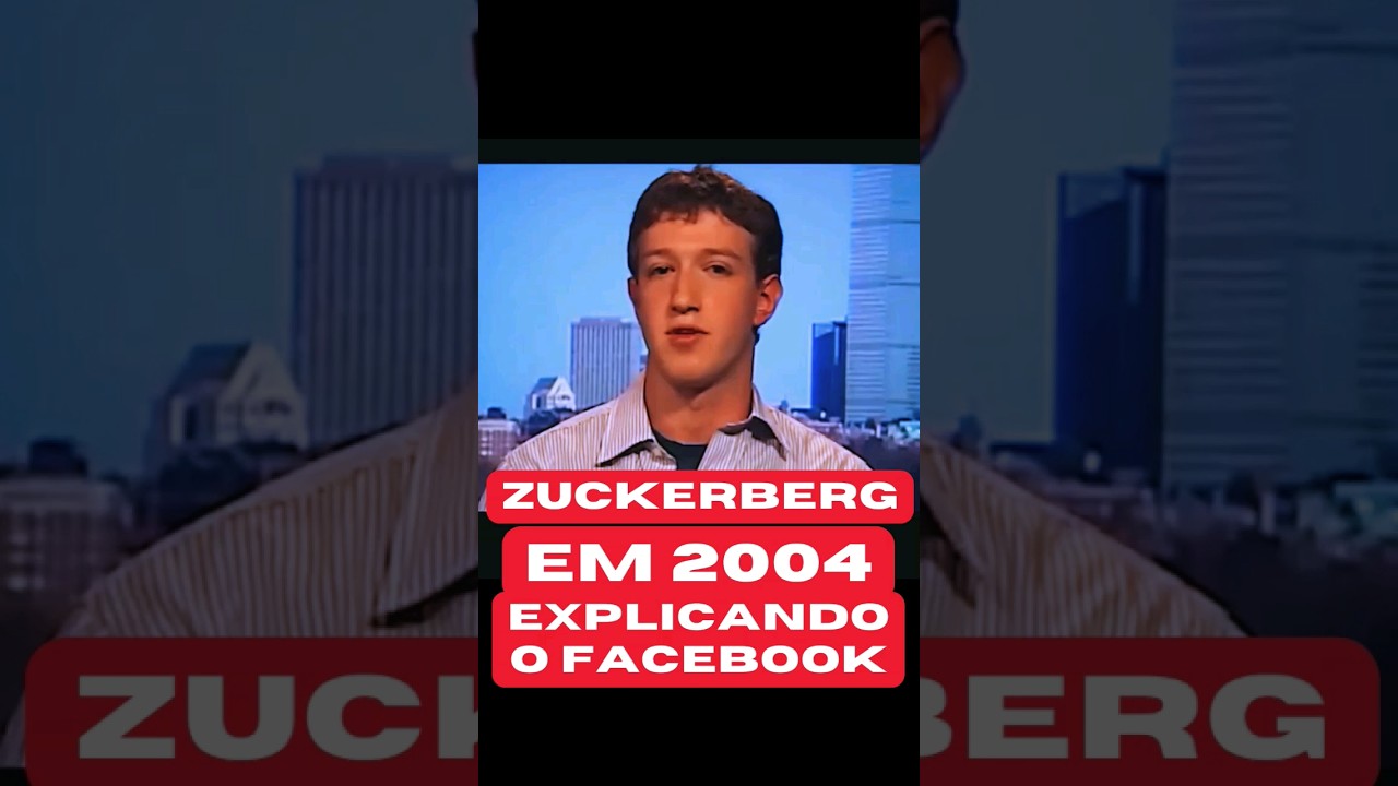 Zuckerberg em 2004 explicando o Facebook