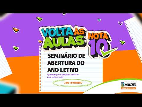 Seminário de Abertura do Ano Escolar 2026 - Contagem /MG