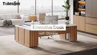 Tribesigns Executive Desk: Simple, Spacious, and Super Functional anuncio
