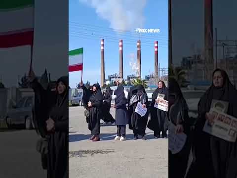 JUST IN: New video shows crowds locking arms around Iranian power plants #shorts #foxnews #iran