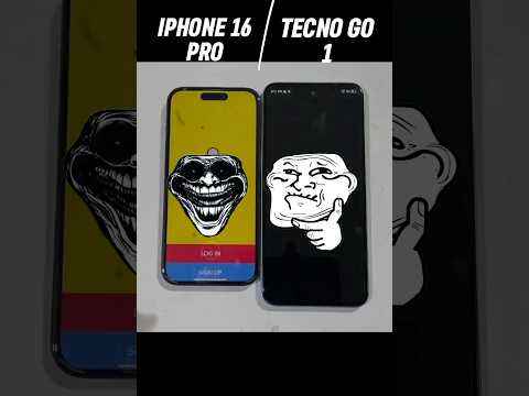 iPhone 16 Pro vs Tecno Spark GO 1 #shortsviral #shorts
