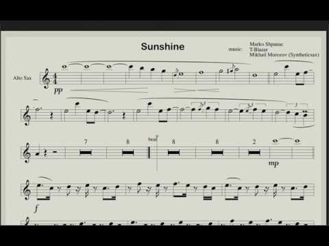 Sunshine - Backing track without Saxophone Alto