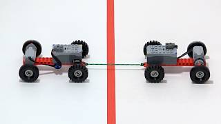 Making Lego Car WIN Tug-of-War