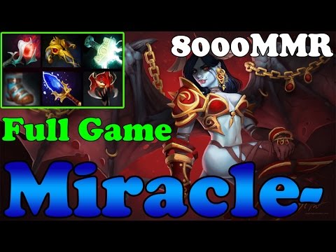 Dota 2 - Miracle- 8000MMR Plays Queen of Pain - Full Game - Ranked Match Gameplay