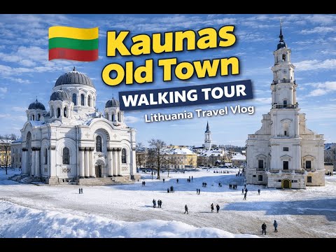 Kaunas Old Town Walking Tour | Lithuania Travel Vlog