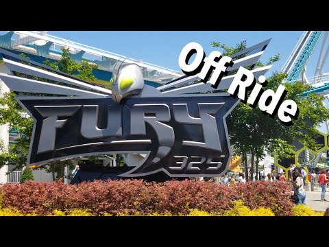 Off-ride footage of a Fury 325 train